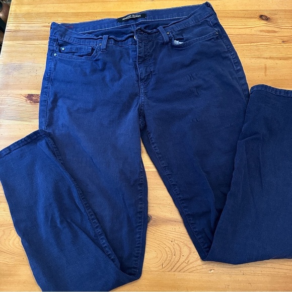 Angry Rabbit Anthropologie made In The USA stretch pants blue size 10/12 - Picture 9 of 9